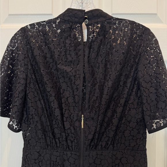 Kate Spade Flora Leopard Lace Mini Dress Black Size 4 - Picture 9 of 11